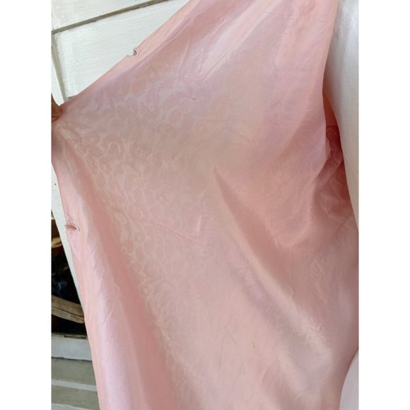 Vintage 1950s Pink Floral Lace Bed Jacket Robe - Picture 15 of 16
